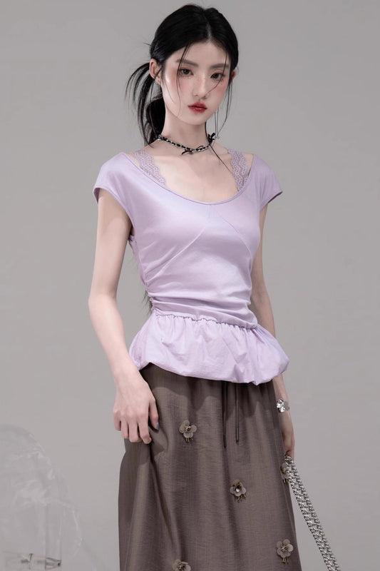 Silk Tomato Mist Top