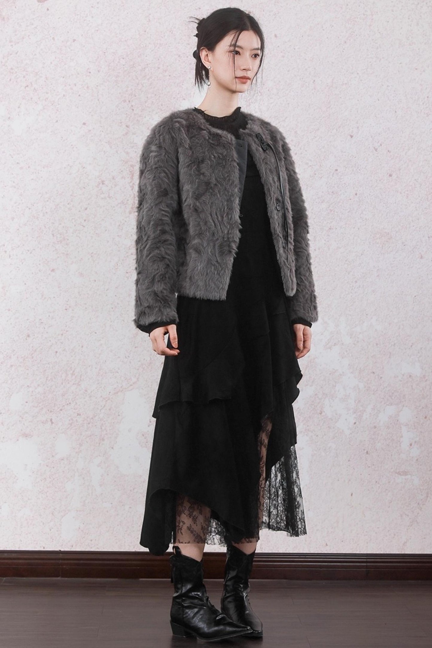 Layered Lace Spliced Sundress