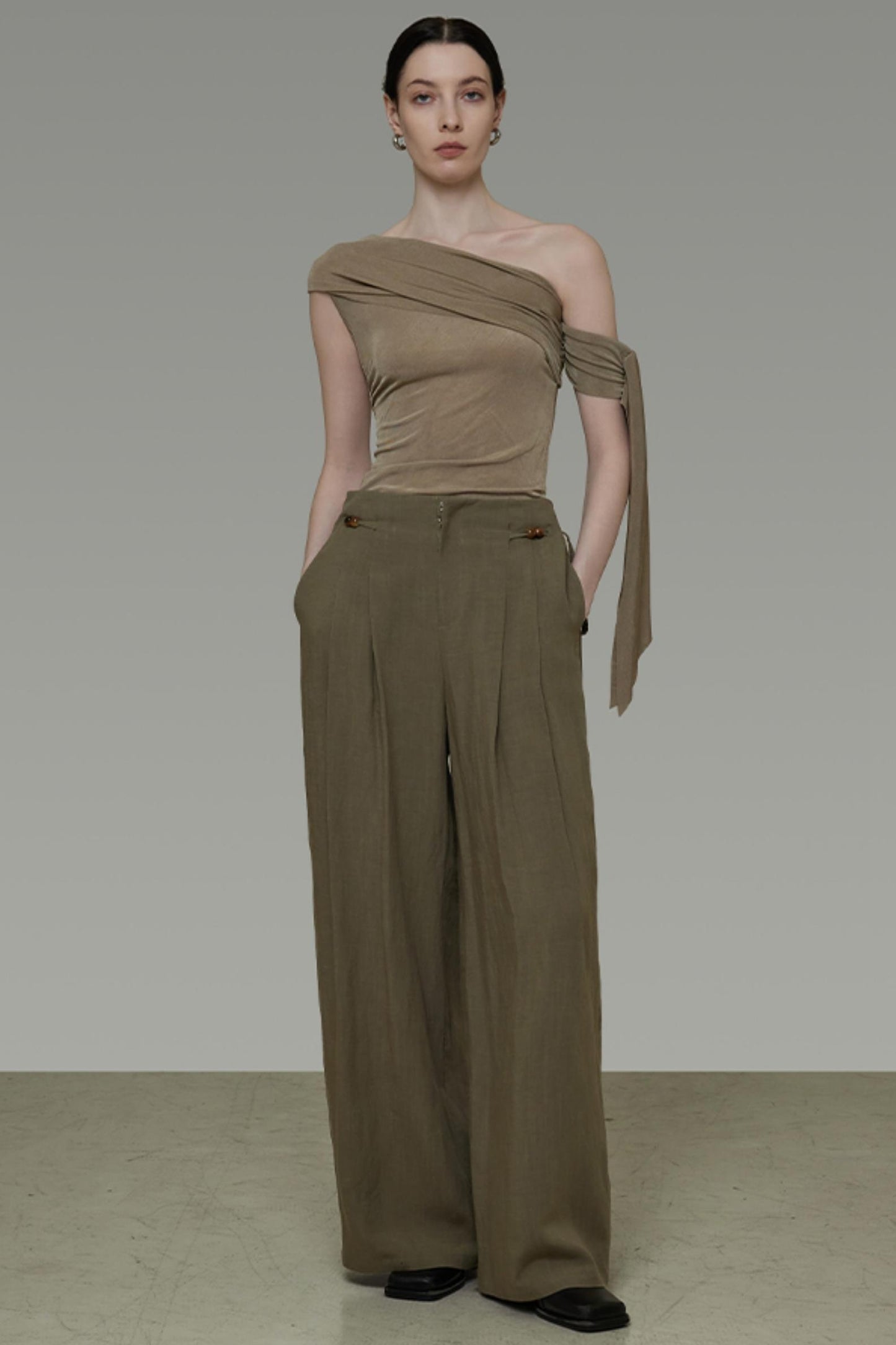 Bean Green Slim Knit Top