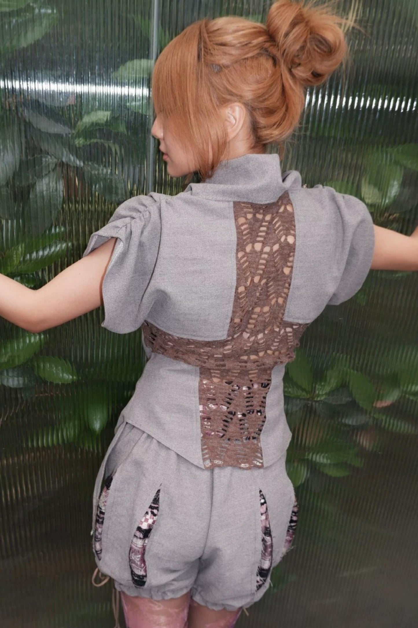 Asymmetrical Layered Collar Vest