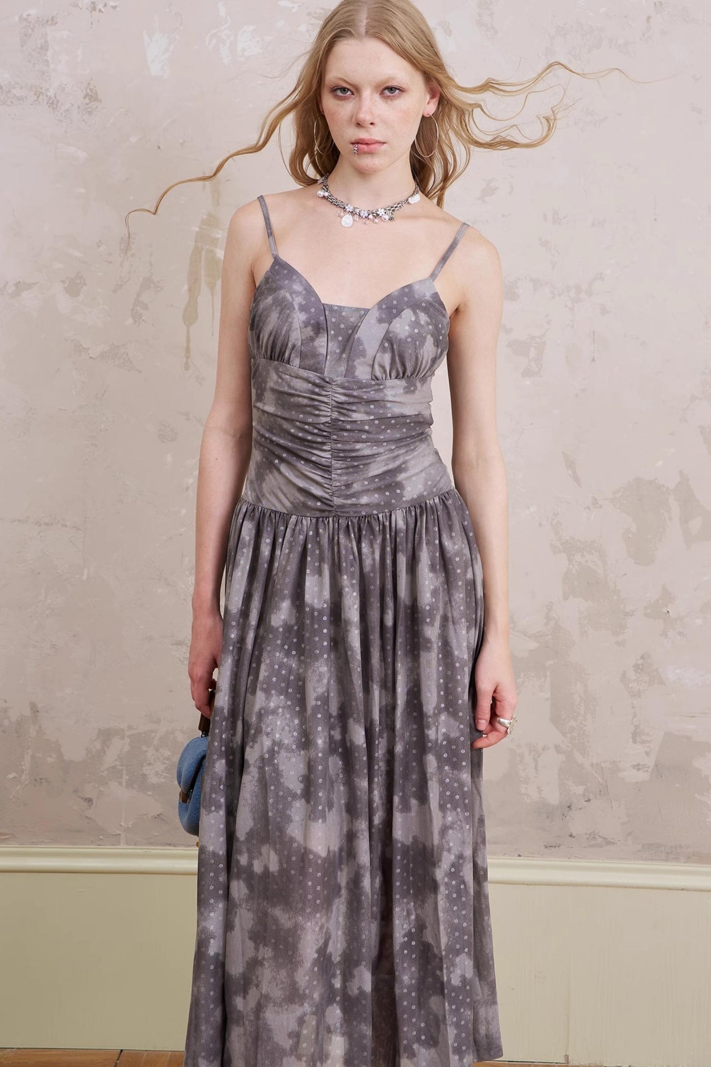 Polka Dot Maxi Dress