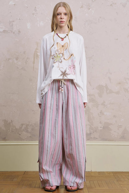 Simple Long Silhouette Pants