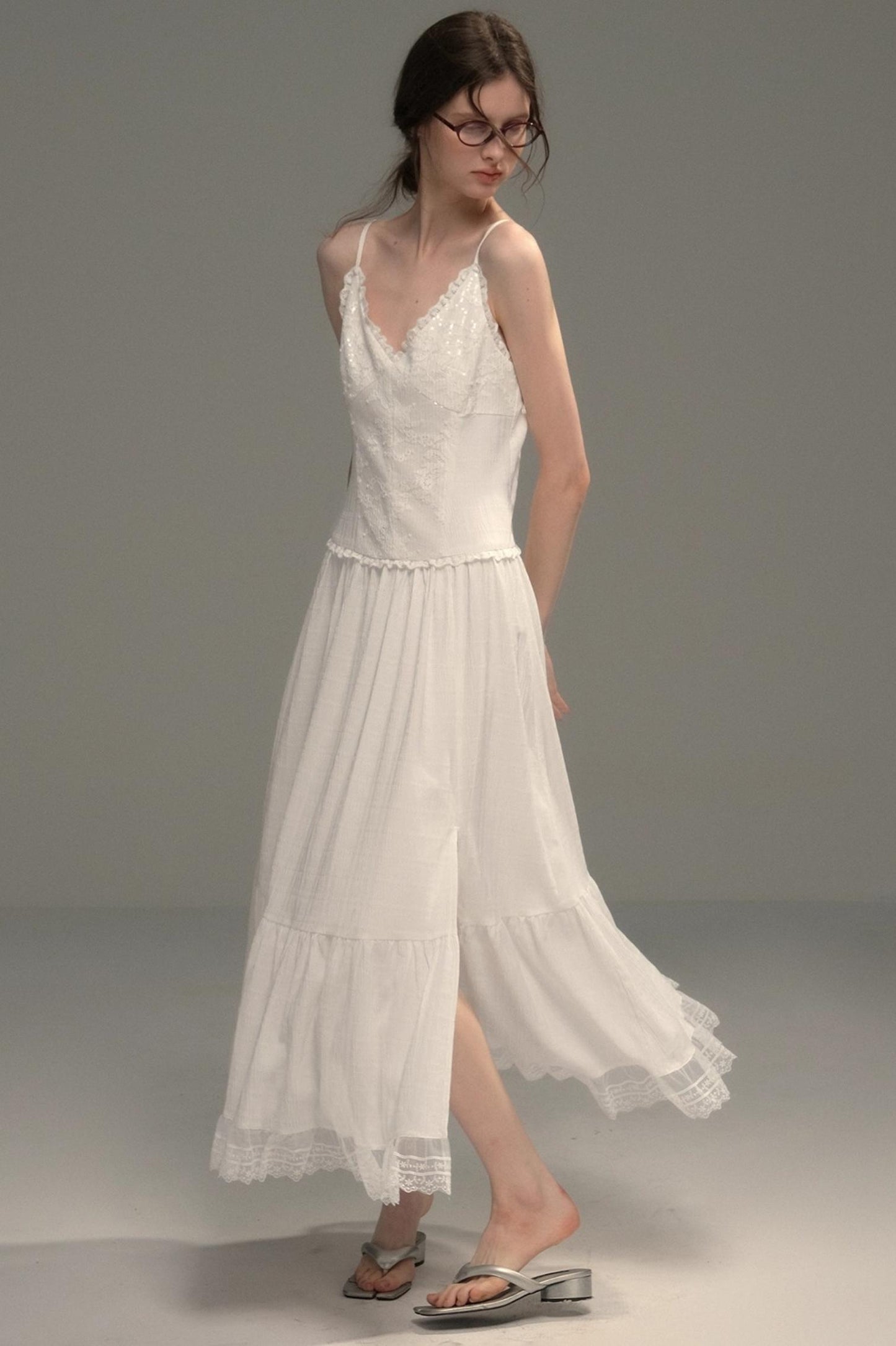 Fairy Sparkling Lace Slip Dress