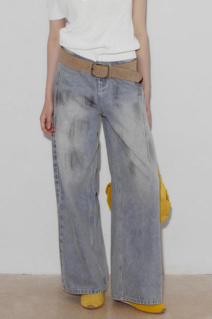 Stardust Color Distress Denim Pants