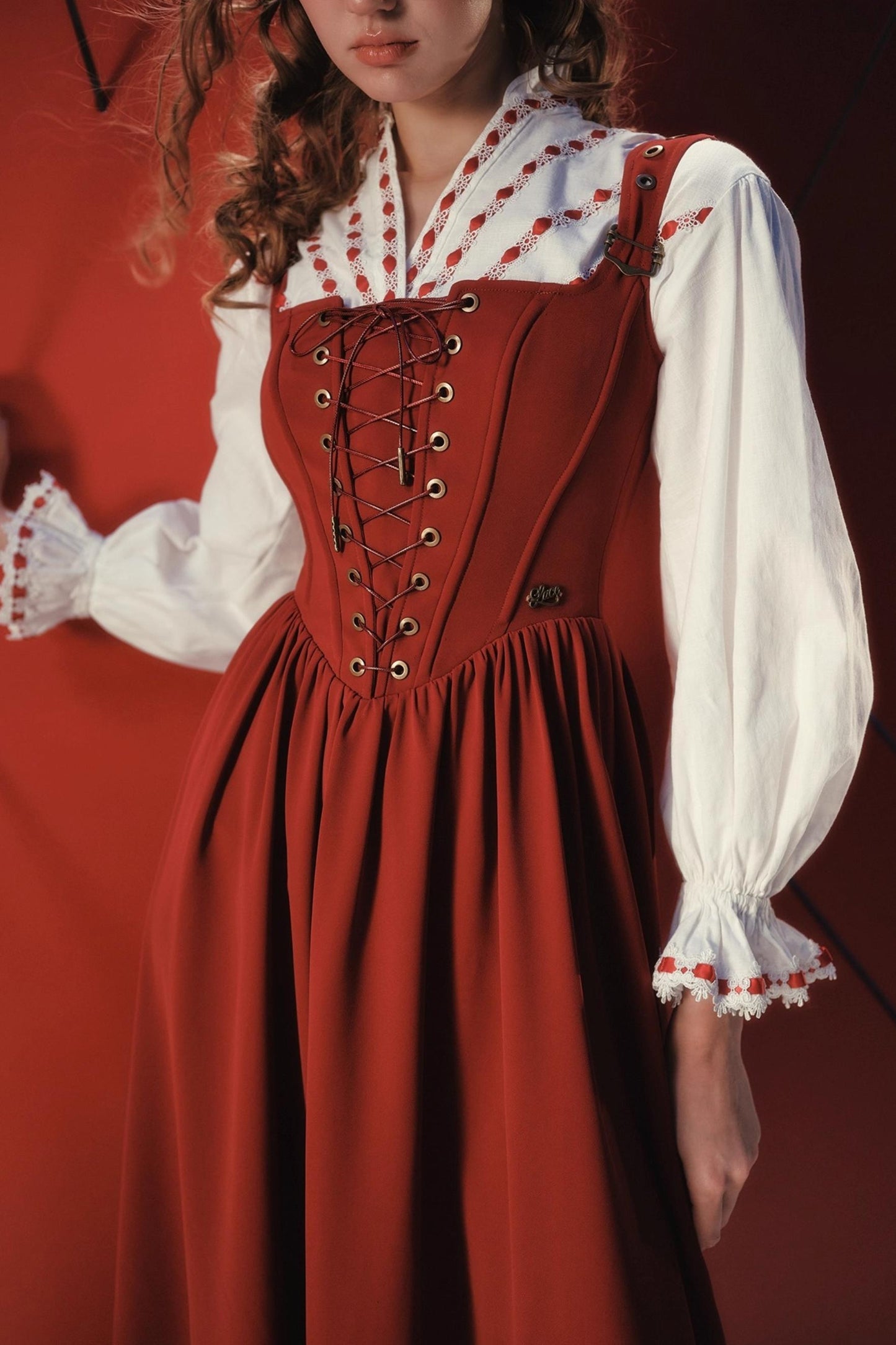 Retro Suspender Dress Set-Up