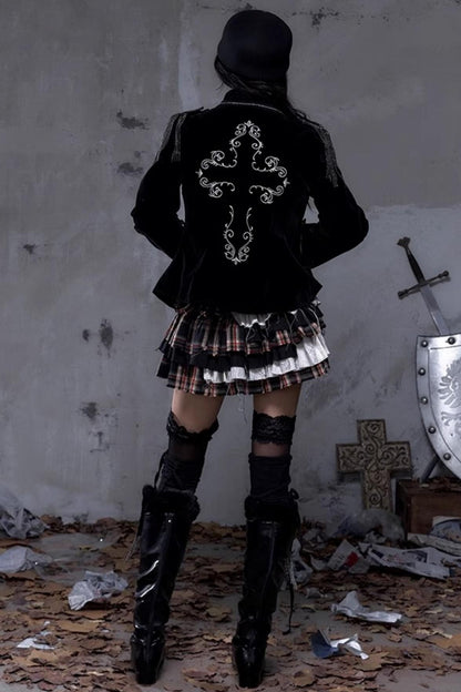 Vintage Rebel Plaid Skirt