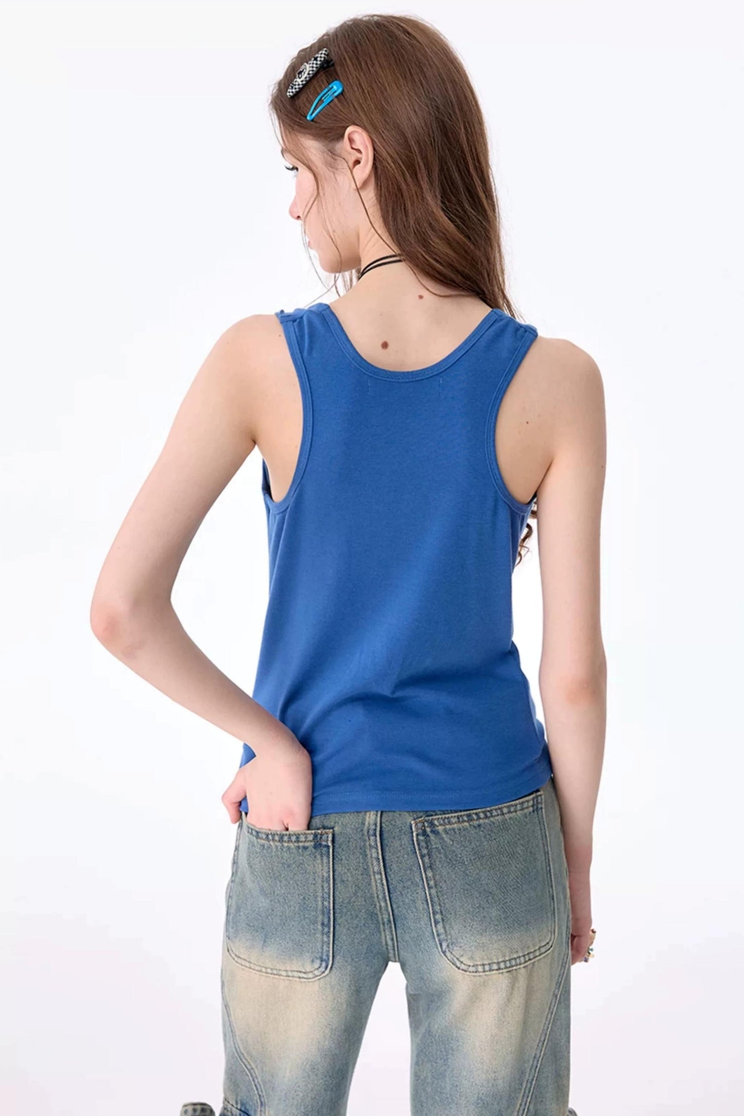 Rabbit Print Swing-Neck Camisole