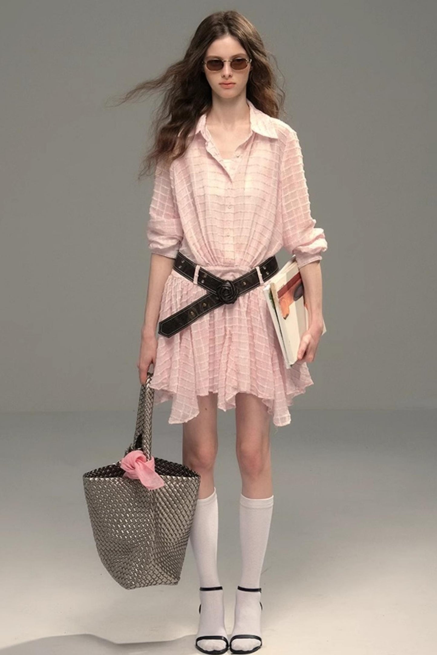 High-Tech Clear Check Dress