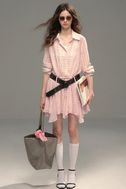 High-Tech Clear Check Dress