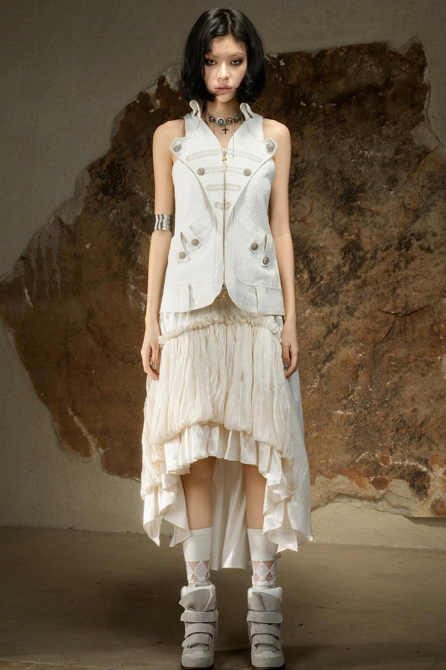 Sleeveless Gothic Halter Top