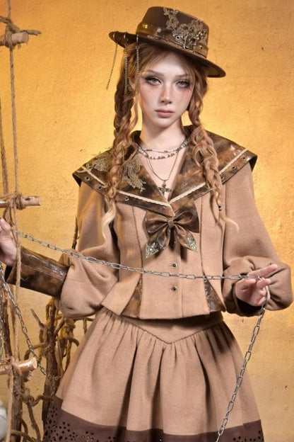 Steampunk Woolen Suit Set-Up