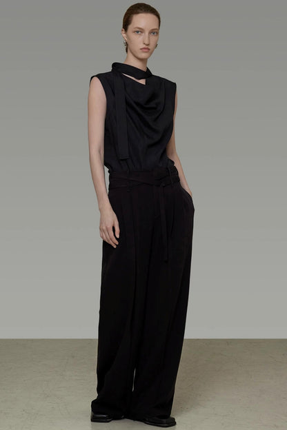 Summer Draped Flutter Top