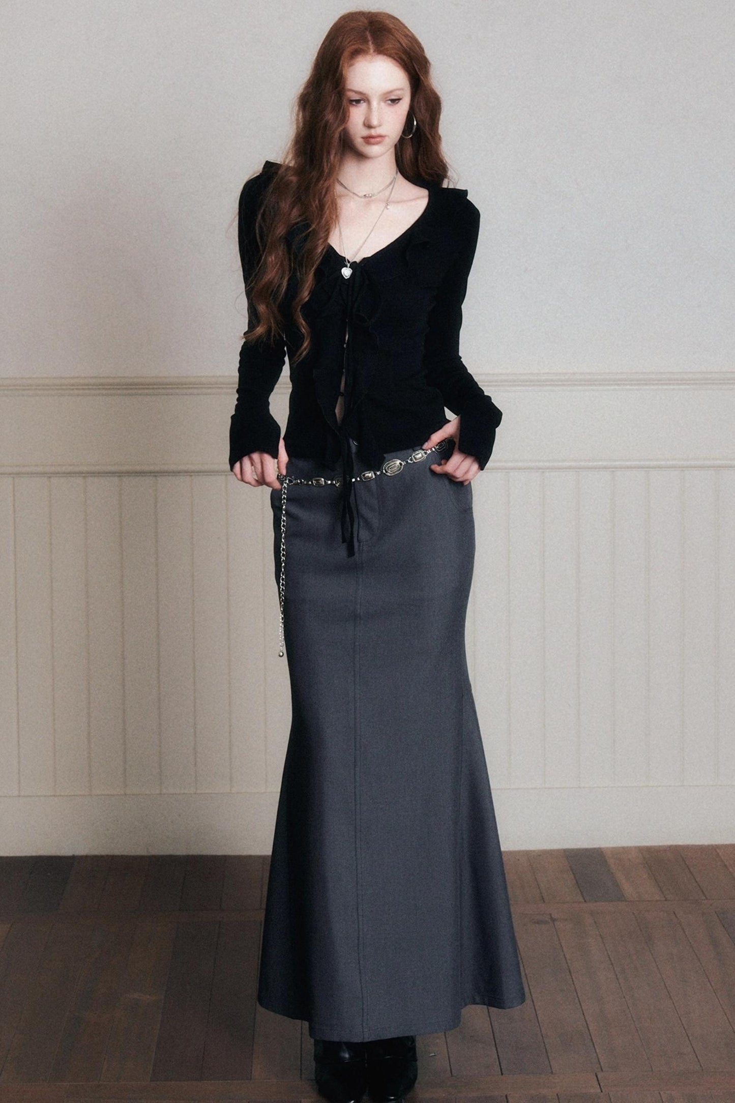 Mermaid High-Waisted A-Line Skirt