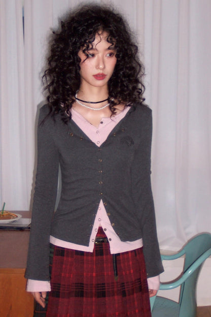 Interlude Embroidered Slimming Top