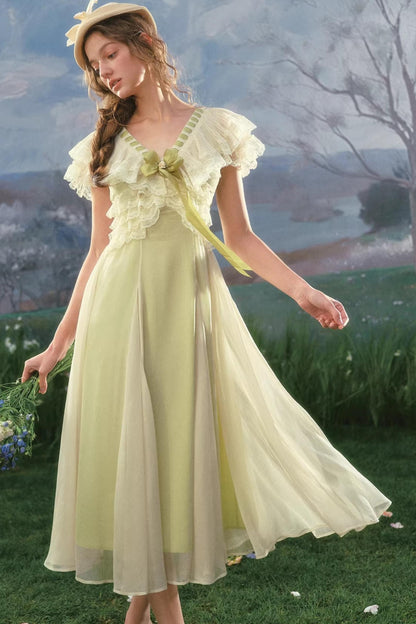 Spitzenkleid Grüne Fee