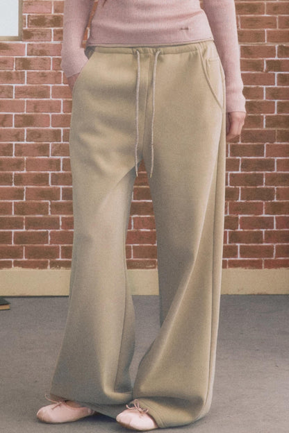 Simple Gray Fleece Sweatpants