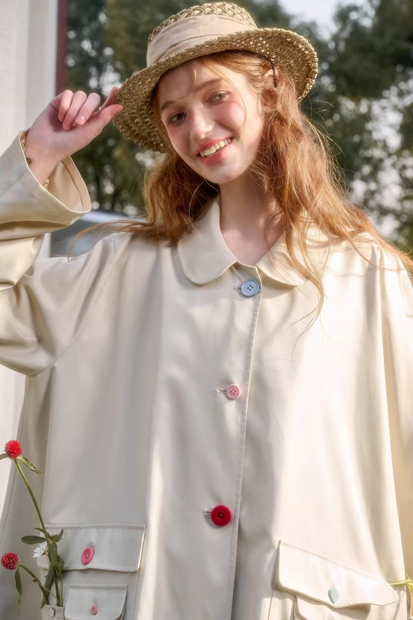 Button Collector Trench Coat