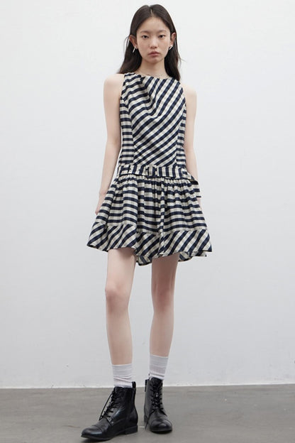 Vintage Check Acetate Dress