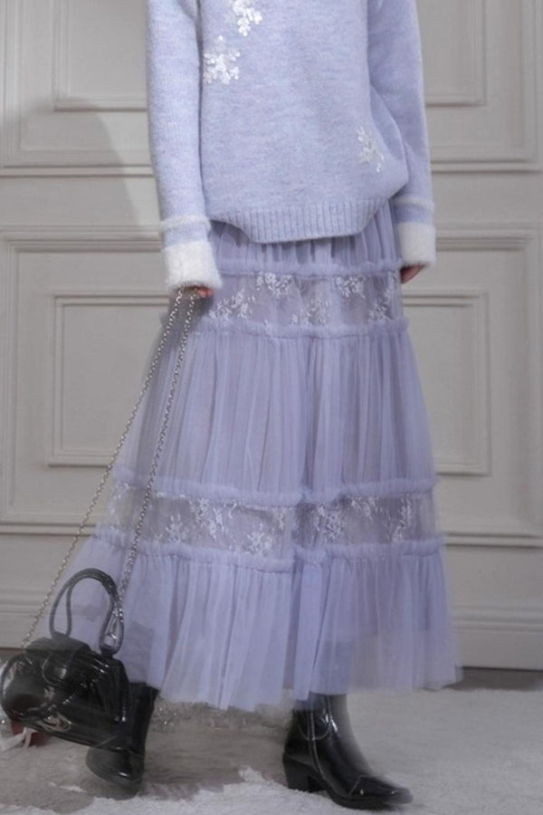 Layered Dreamy Velvet Skirt