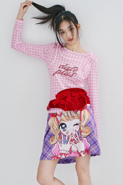 Peach Heart Crossbody Bag