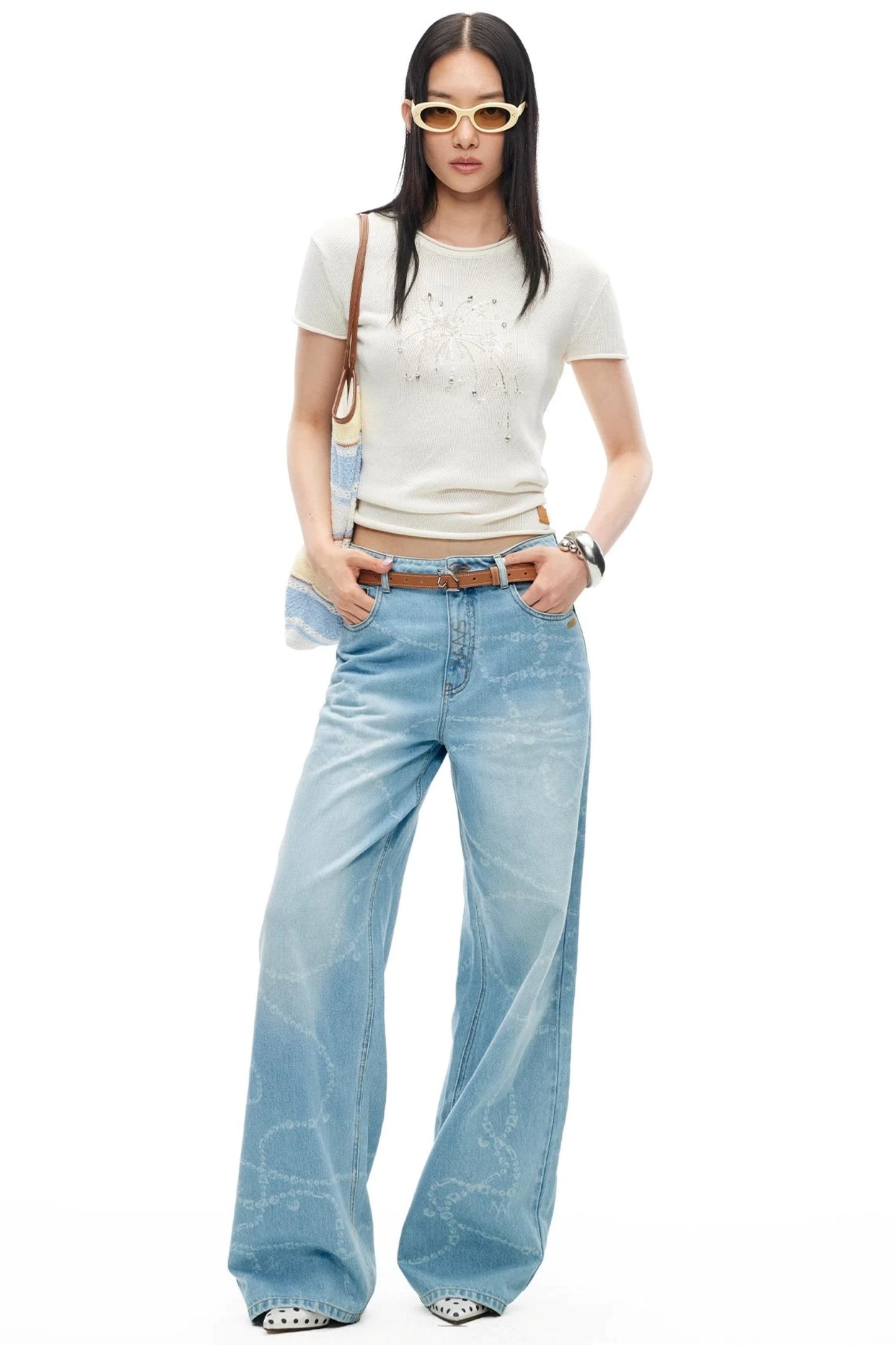 Fireworks Beaded Knit Tee