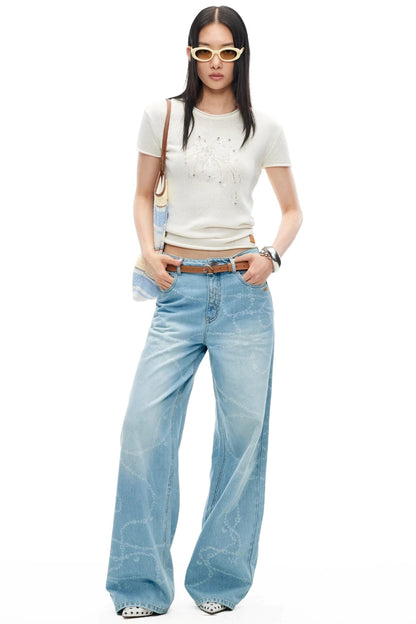 Fireworks Beaded Knit Tee