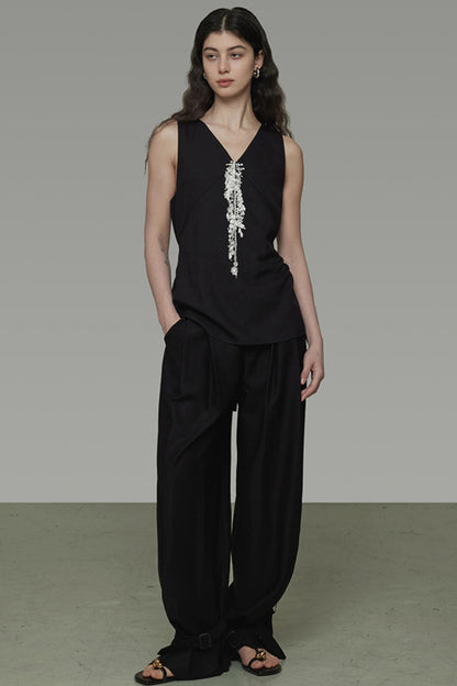 Lace Tassel Summer Vest