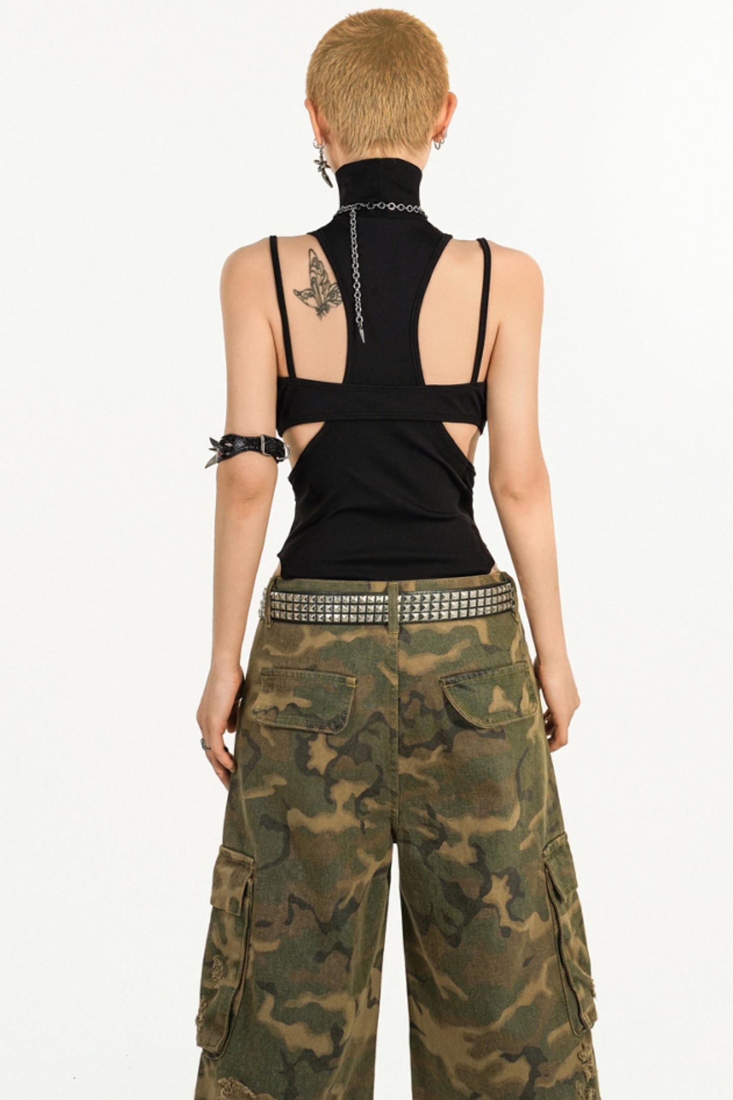 Hollow Neck Cami Set