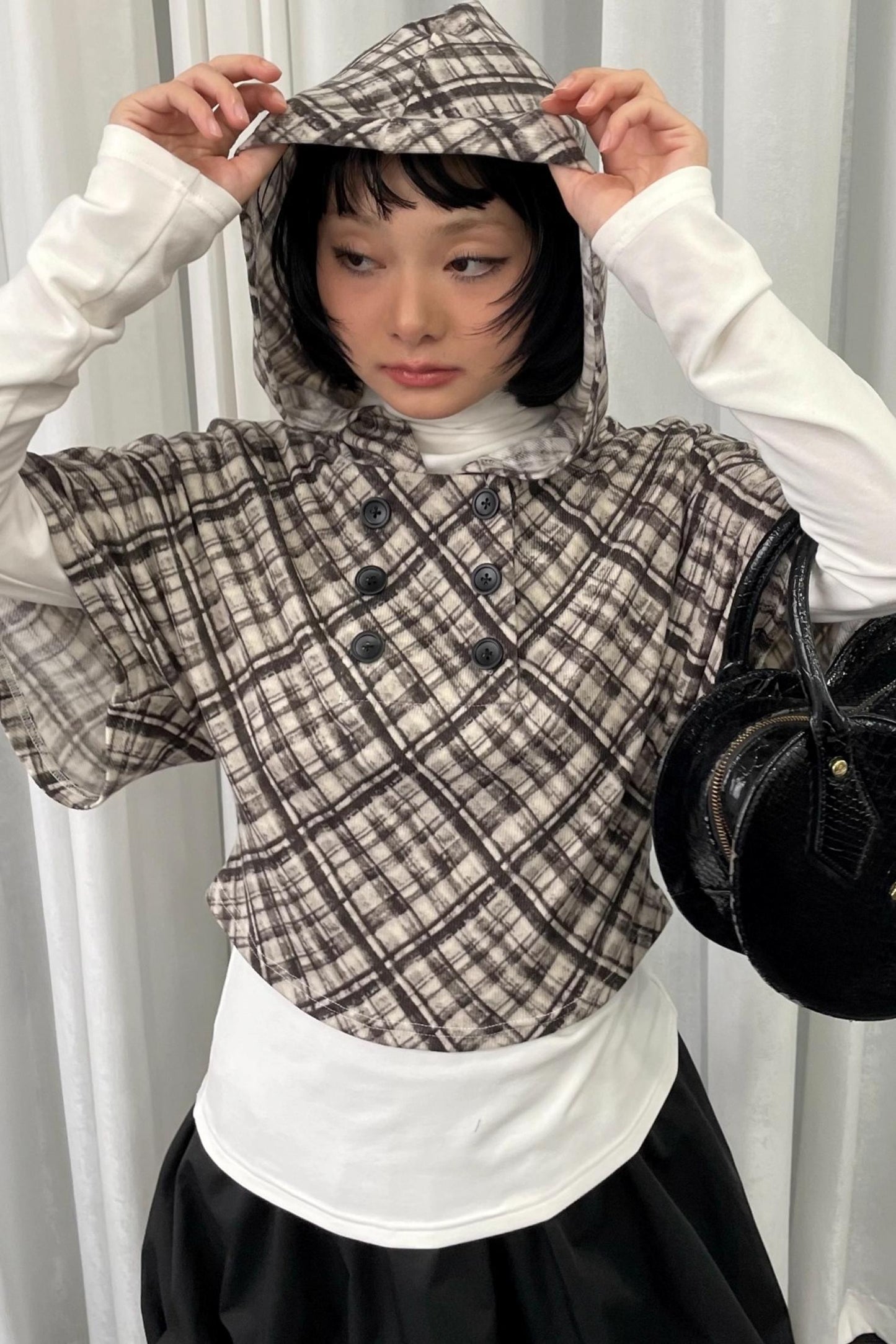 Striped Hooded Sweatshirt