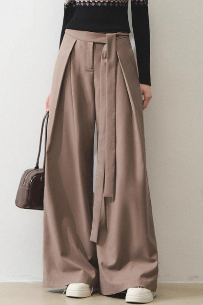 Mint Vintage Loose Lace-up Pants