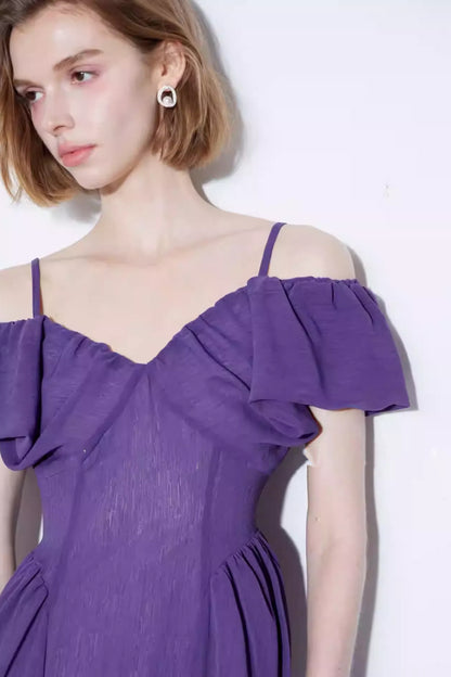 Ethereal Cloud-Sleeve Dress