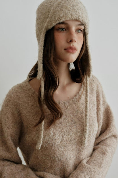 Light Luxury Wool Jacquard Sweater