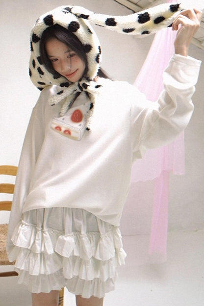 Everyday Birthday Cake Print Long Sleeve Top