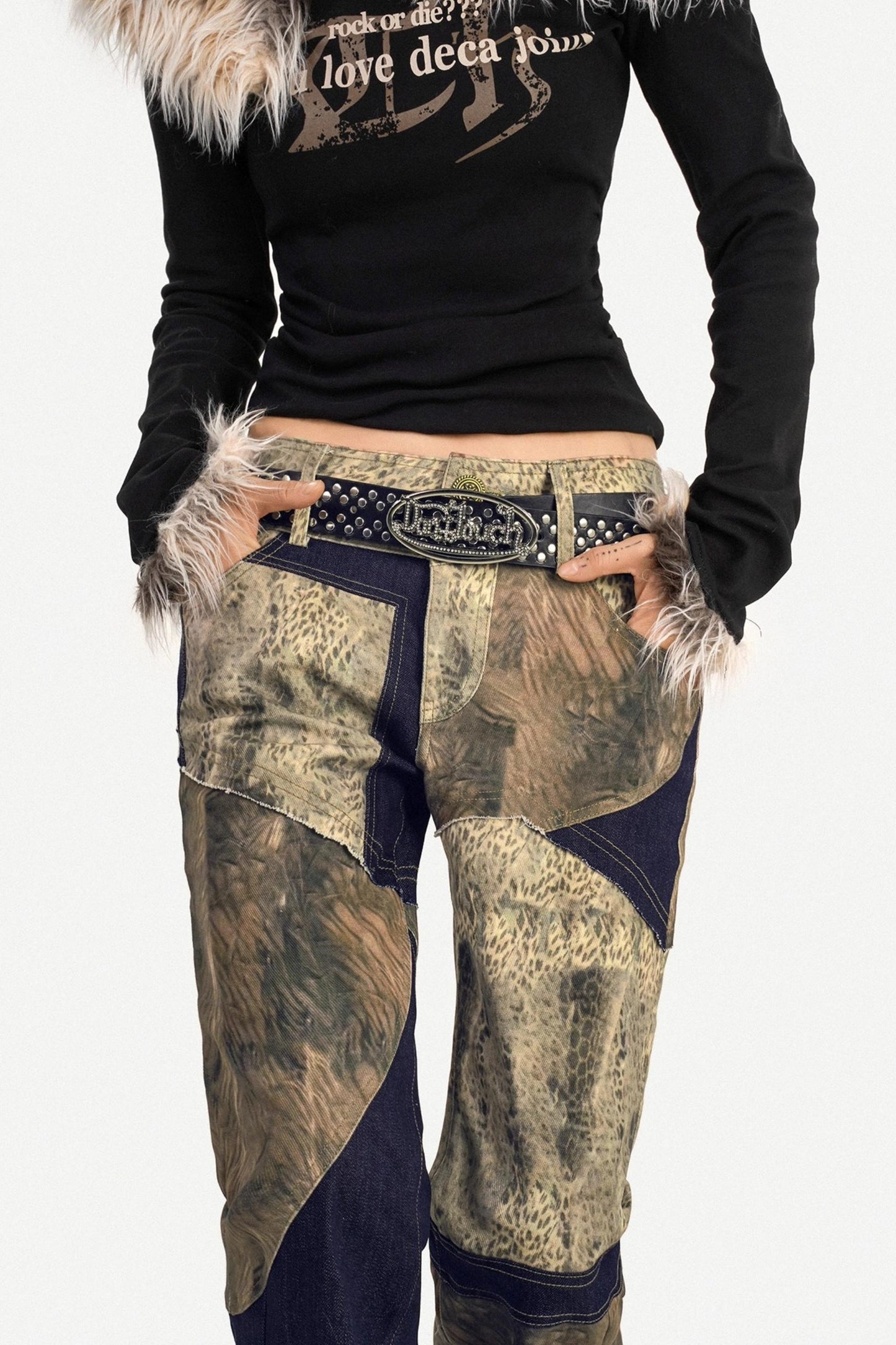 Rebellious Retro Flared Pants