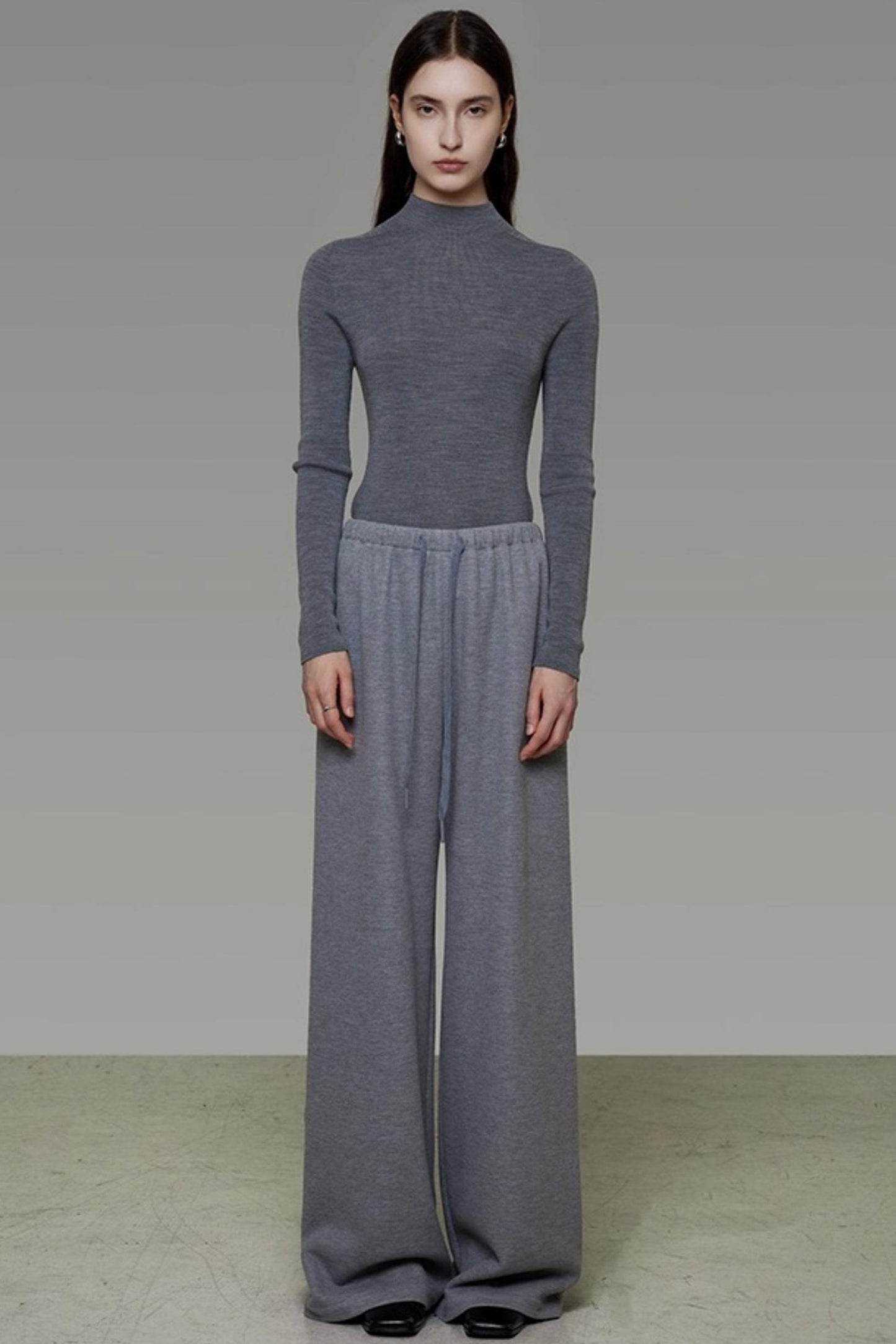 Drawstring Wide-Leg Pants