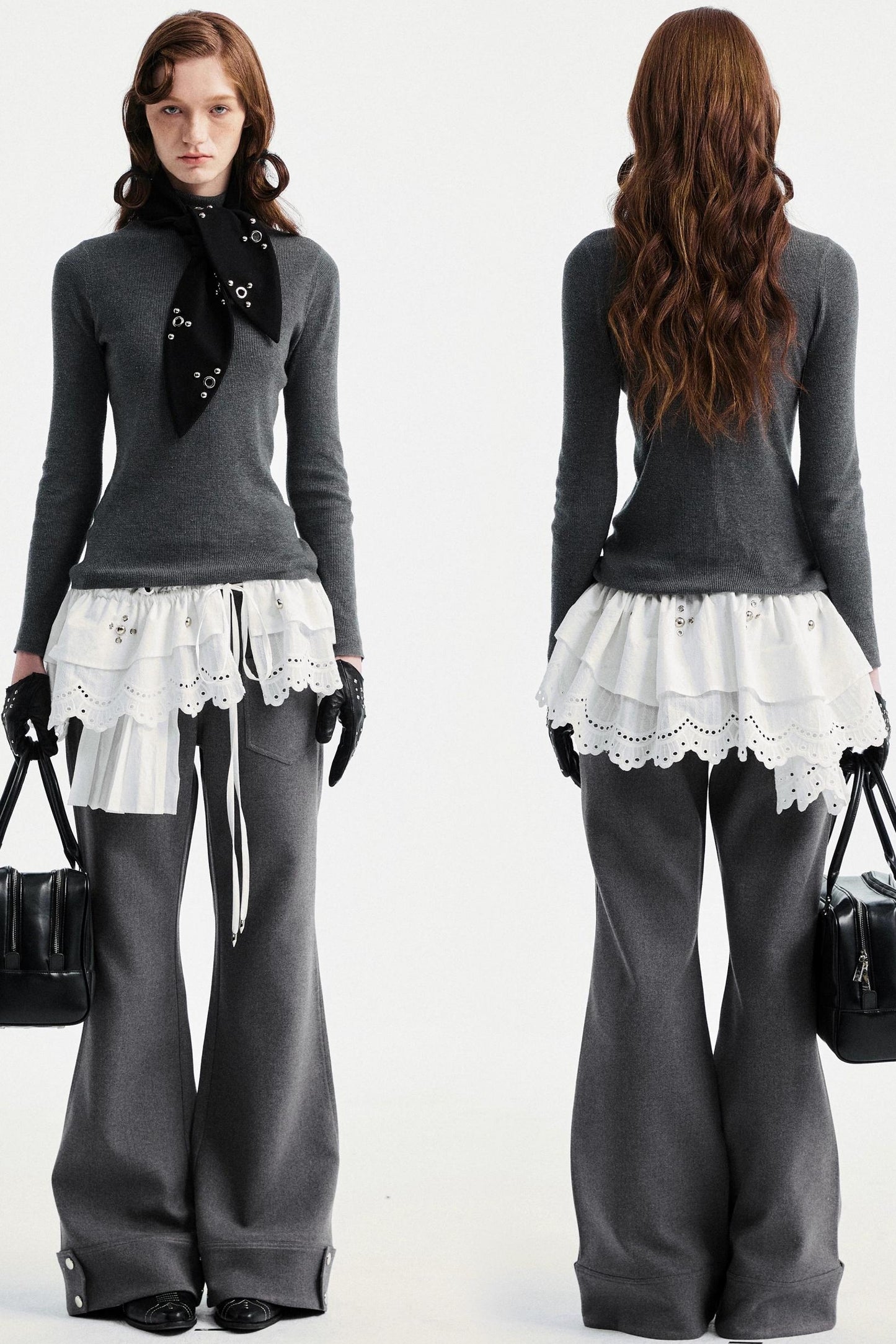 Two-Tone Wool Sweater