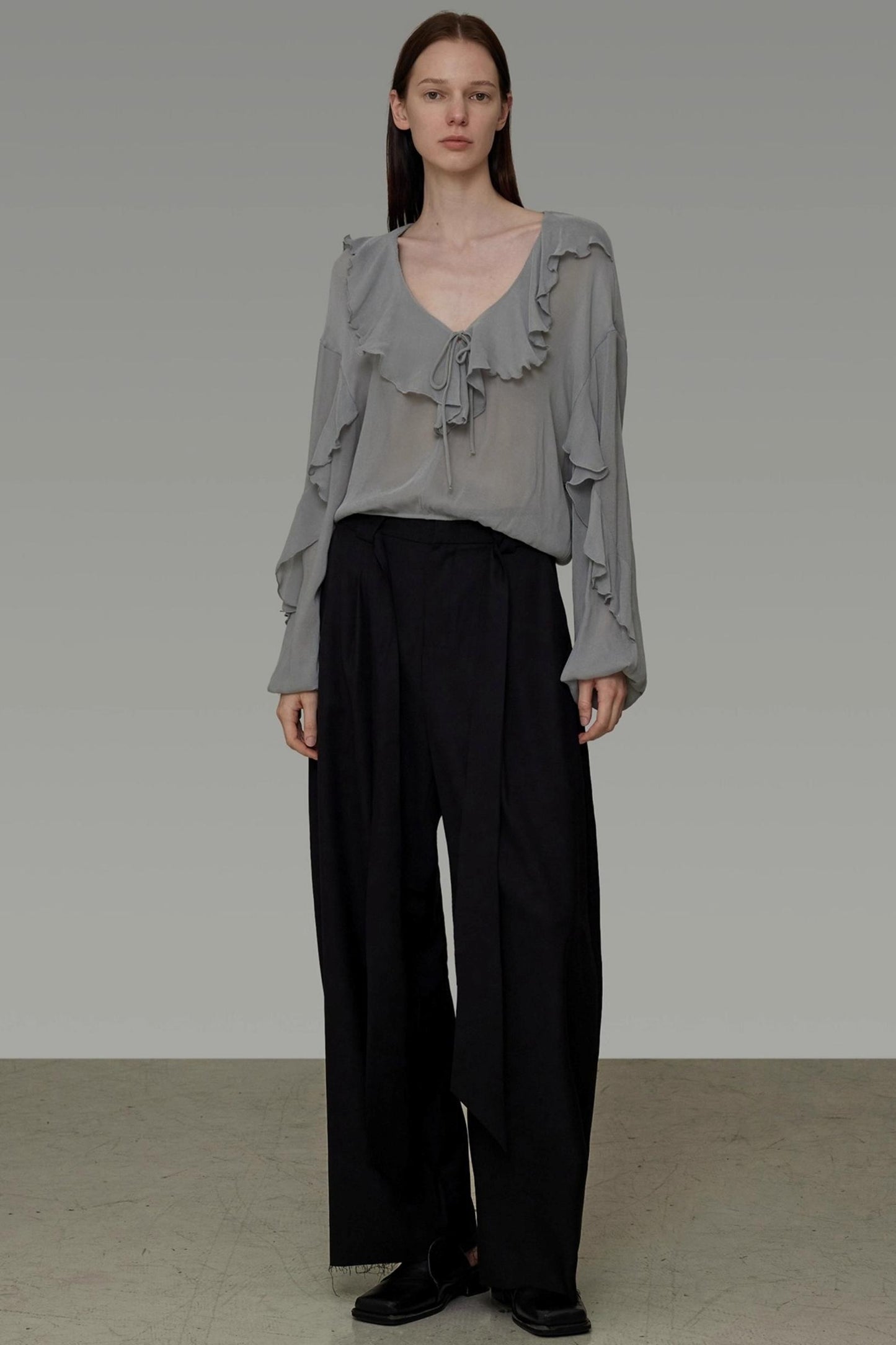 Autumn Ruffled Slimming Top