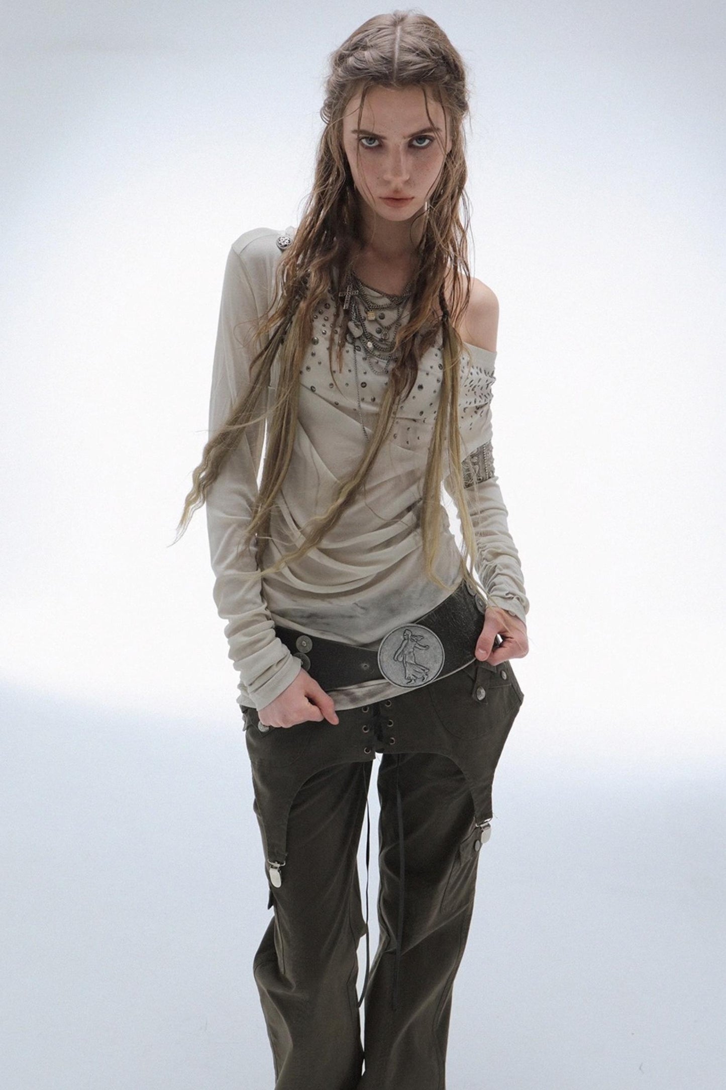 French Vintage Diamond Print Swing Top