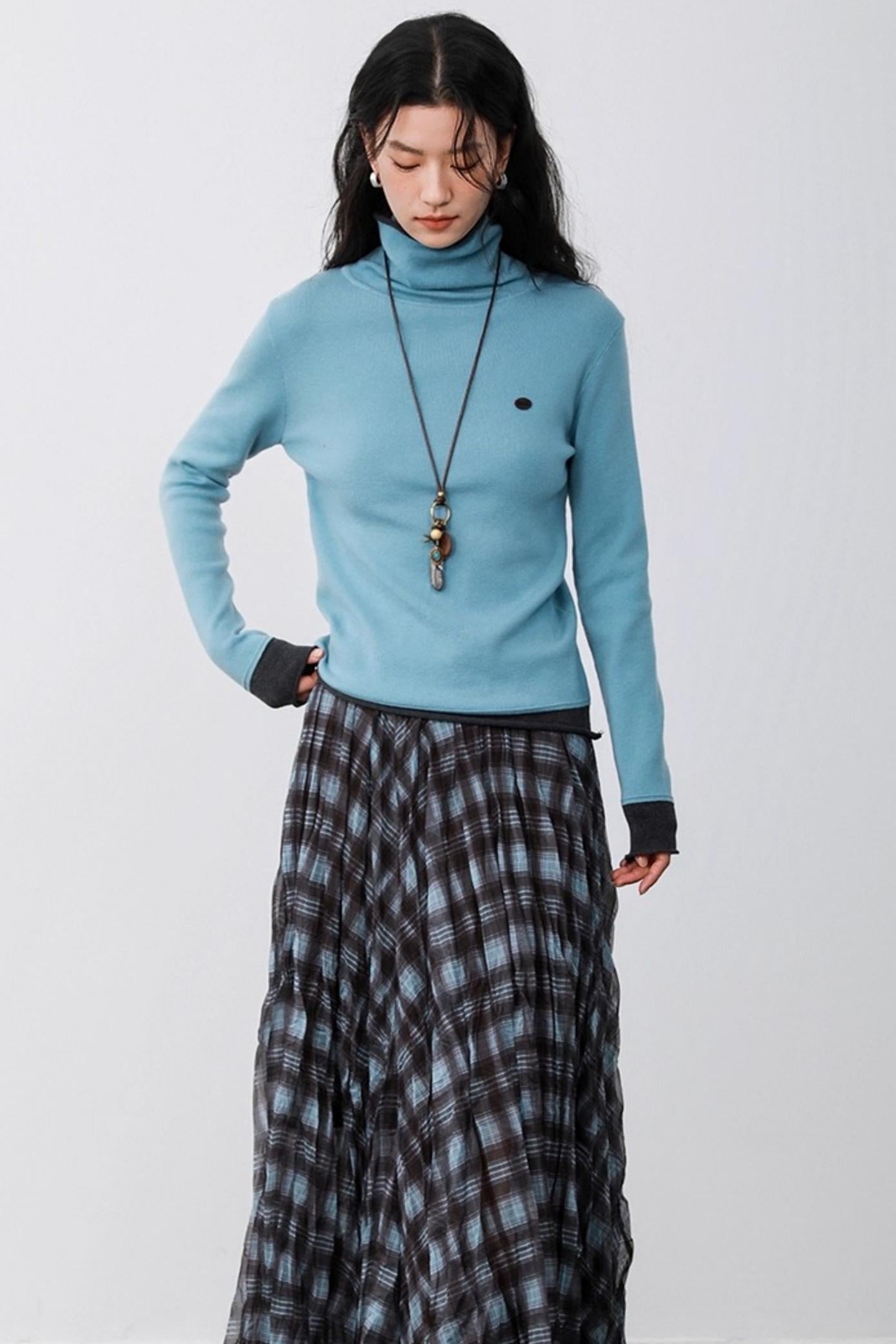 Haze Blue Two-Piece Sweater