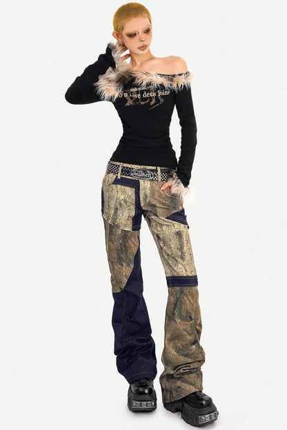 Subculture Girl Fur Collar Top