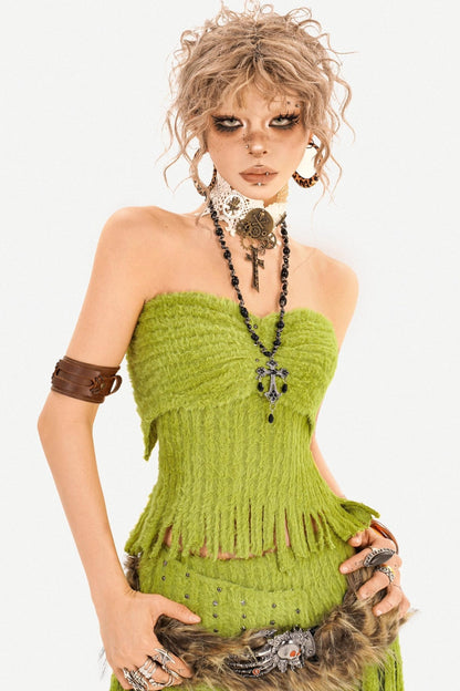 Plush Mesh Skirt Set-Up