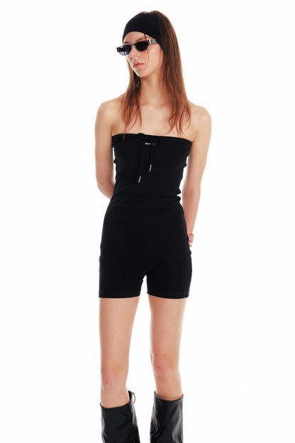 Black Sheath Mini Jumpsuit