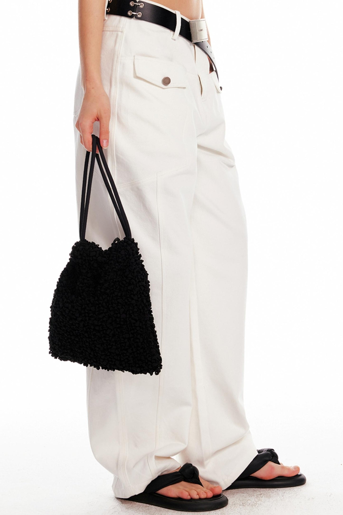 Chic Floral Pleat Bag