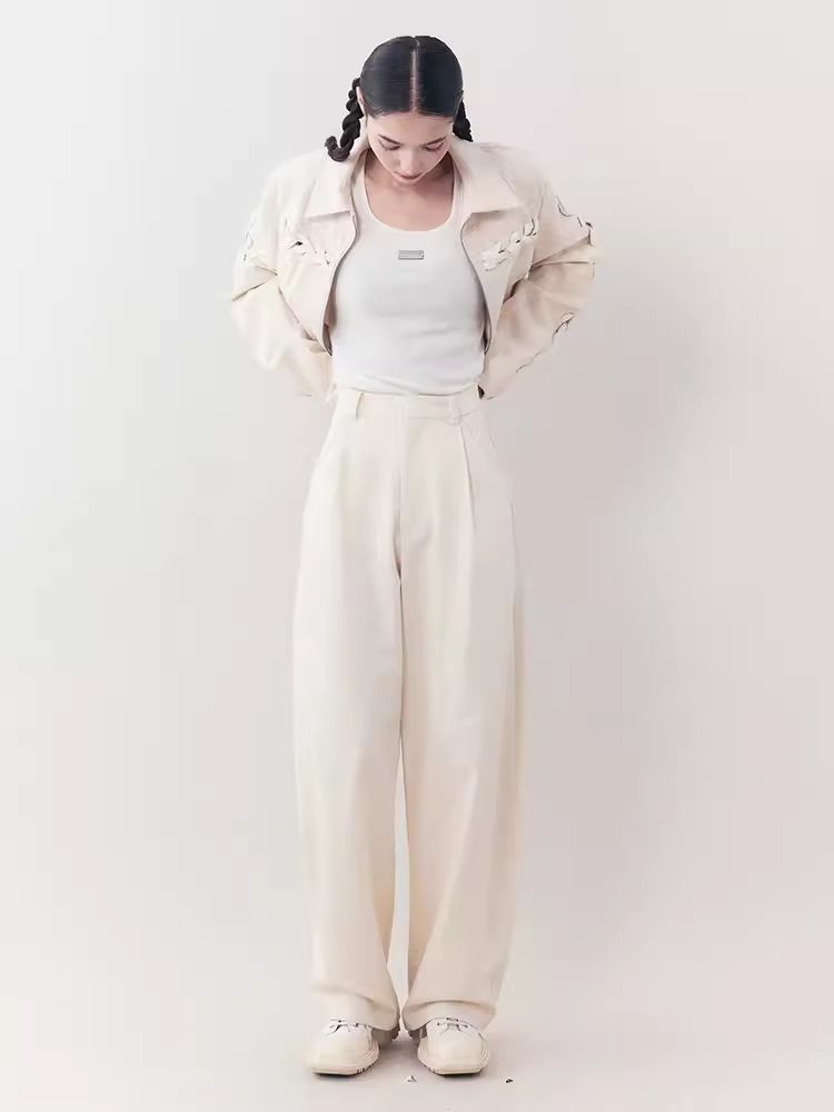 Loose Lazy Cocoon Straight Wide Leg Casual Pants