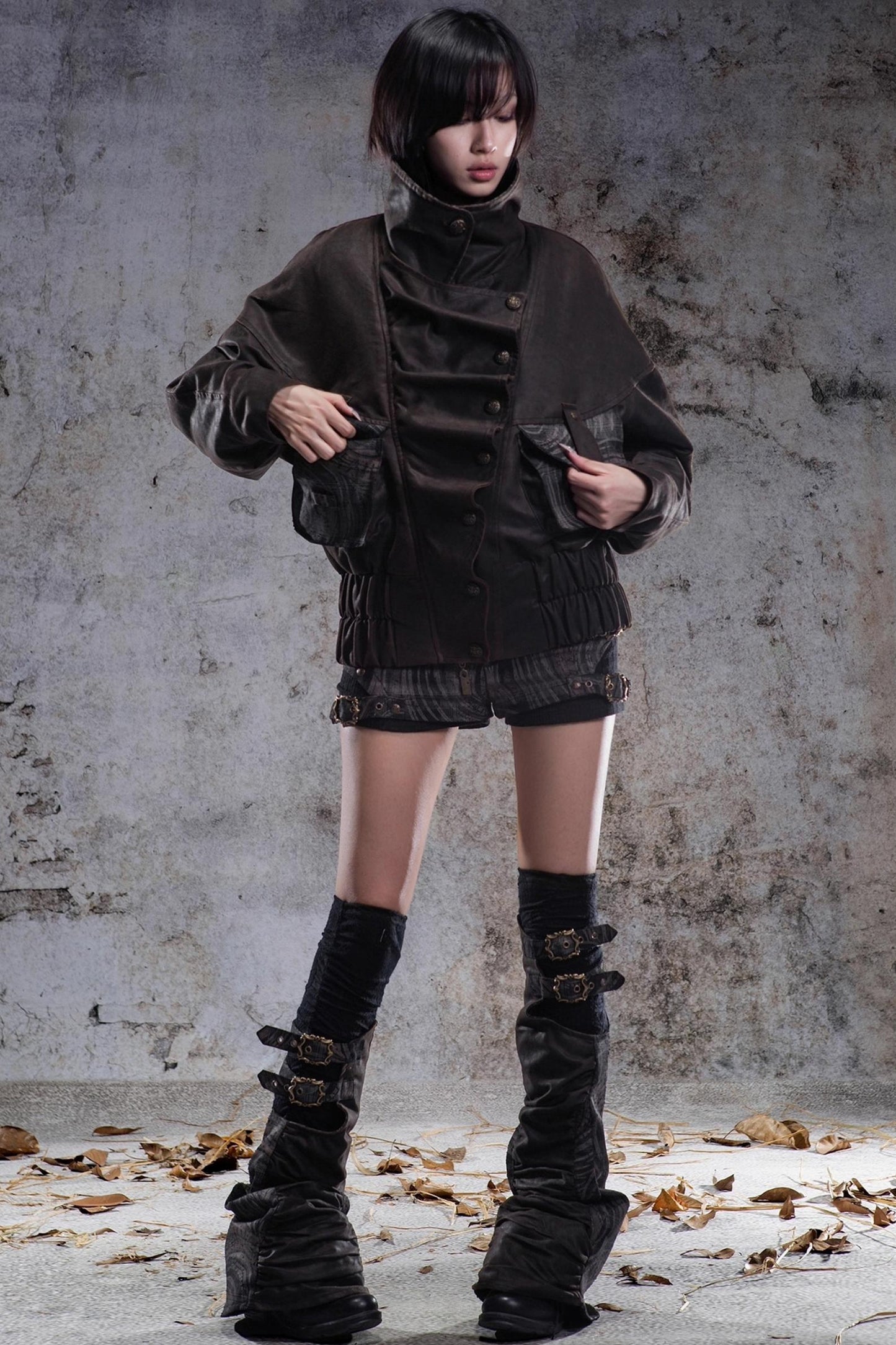 Punk Retro Low-Rise Shorts Set-Up