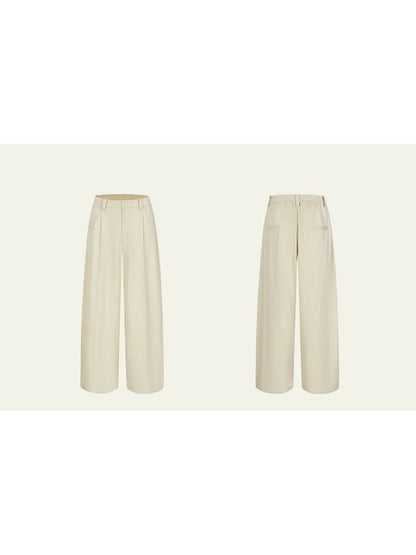 Loose Lazy Cocoon Straight Wide Leg Casual Pants