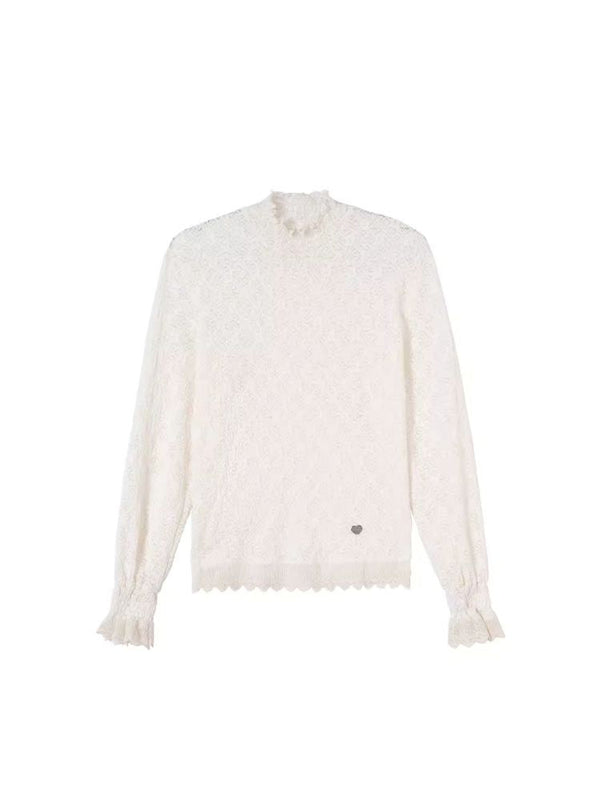 Lace Drop Shoulder Blouse