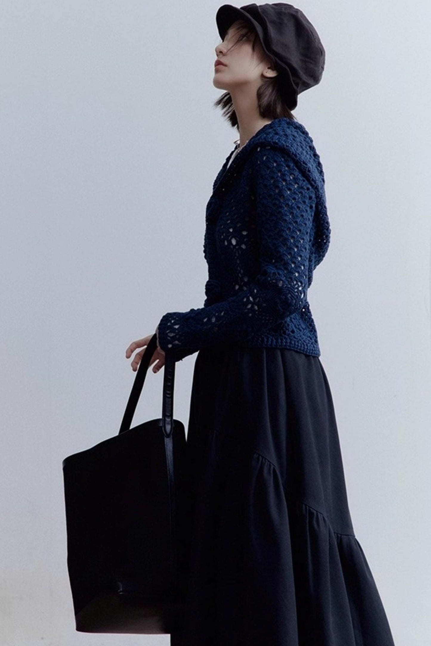 Midnight Rose Knitted Cardigan