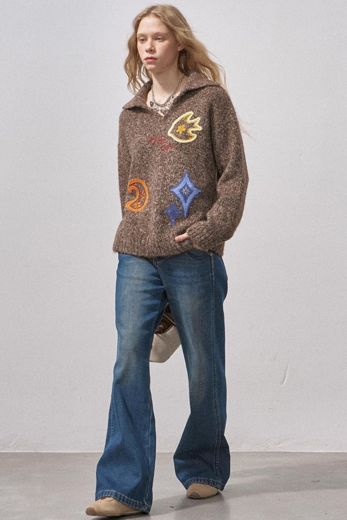 Fleece-Lined Straight-Leg Jeans