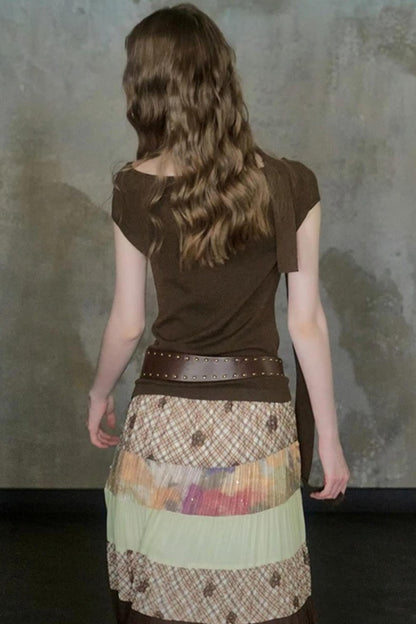 Bouguereau Art Color Block Skirt Set-Up